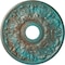 Ekena Millwork Apollo Medallion (Canopies up to 5 5/8"), 16 1/2"OD x 3 5/8"ID x 1 1/8"P, Copper Green Patina CM16APCGS - alternate 1